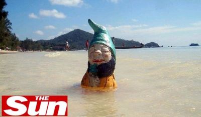 Tuinkabouter maakt wereldreis